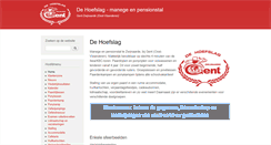 Desktop Screenshot of dehoefslag.be