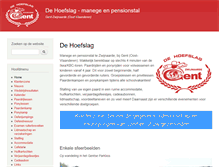 Tablet Screenshot of dehoefslag.be